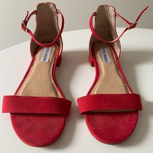 Steve Madden red sandals